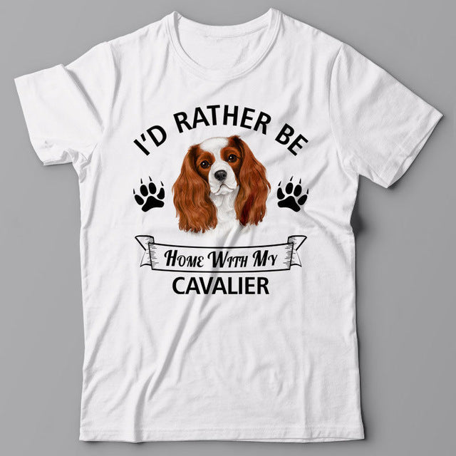 Rather Be Home With My Cavalier Men's T-shirt